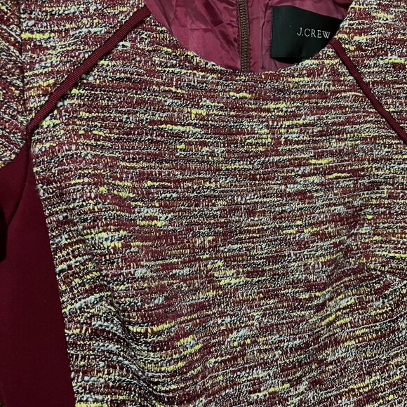 J. Crew Mixed Tweed Metallic Boucle Fit and Flare Dress - Picture 8 of 14